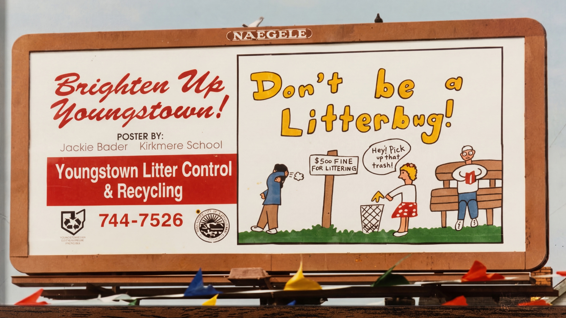 Don't Be a Litterbug mural